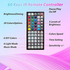 Led Lights for Bedroom 300ft Music Sync Color Changing Led Strip Lights with 60 Key Remote and App Control RGB Led Light Strip for Home Party Room Decoration