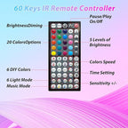 Led Lights for Bedroom 150ft Color Changing RGB Led Strip Lights Music Sync, DIY Led Light Strip with Remote and App Control, Dimmable Led Lights for Room Party Home Decor Cool Things (2*75ft)