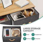 YITAHOME Dresser with 8 Drawers - Fabric Storage Tower, Organizer Unit for Bedroom, Living Room, Hallway, Closets - Sturdy Steel Frame, Wooden Top & Easy Pull Fabric Bins