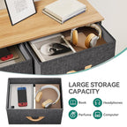 YITAHOME Fabric Dresser with 8 Drawers - Tall Storage Dresser, Chest of Drawers for Closet, Living Room, Hallway, Closets - Sturdy Steel Frame, Wooden Top & Easy Pull Fabric Bins
