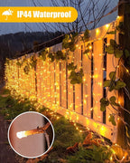 Brightown Icicle Lights: 40Ft Weatherproof, 432 LED Icicle Adjustable Timing, Warm White Eaves & Outdoor Decor
