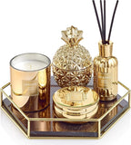 SPRING Fragrance Reed Diffuser Set | Fragrance Made in France | Home Décor | Scented Aromatic Oil | Room Air Freshener White Flower | 3.4 oz (100ml) | Lily, Jasmine, Lily of The Valley and Tuberose