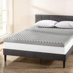 Best Price Mattress Mellow 4 Inch Egg Crate Memory Foam Mattress Topper with Infusion, Full