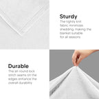Utopia Bedding Fleece Blanket King Size White 300GSM Luxury Anti-Static Fuzzy Soft Microfiber Bed Blanket (90x102 Inch)