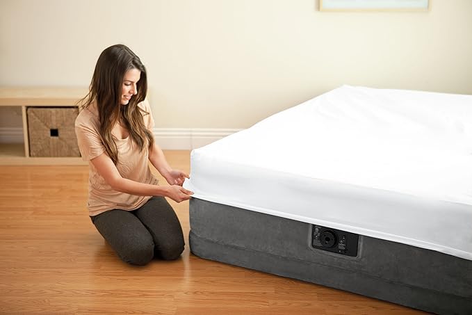 Intex Comfort Plush Elevated Dura-Beam Airbed with Built-in Electric Pump