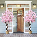 7FT Artificial Cherry Blossom Tree Beautiful Sakura Flower Tree Indoor Faux Pink Tree for Home Office Decor