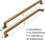 khtumeware 6 Pack 12 Inch Antique Brass Cabinet Pulls Vintage Drawer Pulls Kitchen Cabinet Hardware Cupboard Handles
