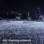 suddus 66ft 200 LED Outdoor String Lights, White Fairy Lights Battery Operated with Remote, Led Twinkle Lights for Bedroom, Wreath, Patio, Tapestry, Backyard, Garden, Christmas, Party, Indoor
