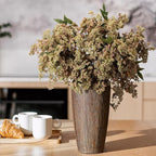Zeyune 3 Pcs Fall Artificial Dusty Plum Stem Plum Sedum Berry Stem Autumn Faux Berry Picks Branches Faux Spray for Home Halloween Thanksgiving Farmhouse Mantel Harvest DIY Decorations (Green)