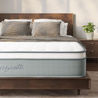 Vesgantti Queen Mattresses, 10 Inch Innerspring Hybrid Queen Size Mattress, Pressure Relief Pocket Spring Mattress in a Box with Breathable Memory Foam, Medium Firm, CertiPUR-US Certified