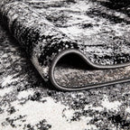 Keen Home Design Area Rugs - 10x14 Non-Shedding, Abstract Rugs for Kitchen, Living Room, Bedroom, Dining Room, Entryway - Size: 9'10" x 14', Abstract Black