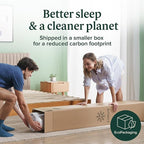 ZINUS 10 Inch King Green Tea Memory Foam Mattress [New Version], Fiberglass free, Medium Firm Feel, Zoned Pressure Relief, Certified Safe Foams & Fabric, Mattress in A Box