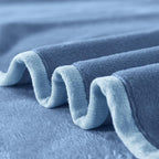 Soft Twin Size Blanket for All Season Lightweight Thermal Fleece Summer Autumn Fall Winter Spring Blankets for Twin/Twin XL Extra Long Bed Couch Sofa,66x90 Inches,Washed Blue