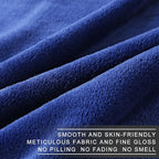 Fleece Blanket Queen Size 350GSM Lightweight Throw for The Bed Extra Soft Brush Fabric Super Warm Sofa Blanket 90" x 90"(Royal Blue Queen)