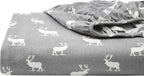 Eddie Bauer - King Sheets, Cotton Flannel Bedding Set, Brushed For Extra Softness, Cozy Home Decor (Elk Grove, King)