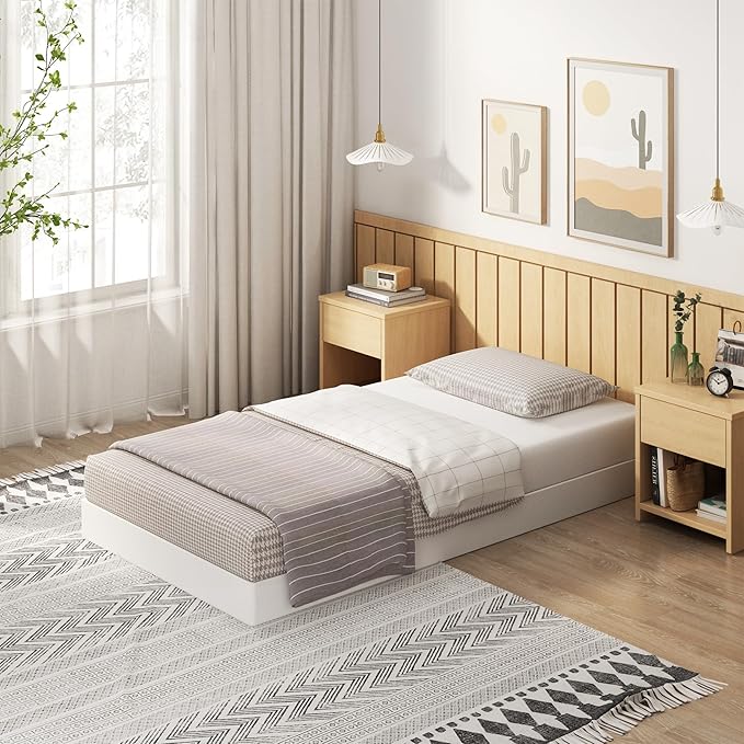EMODA 4 Inch Twin XL Box Spring Heavy Duty Metal Mattress Foundation Bed Base with Fabric Cover, Easy Assembly