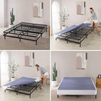 ZINUS 7 Inch Queen Metal Smart Box Spring, Mattress Foundation, Strong Metal Frame, Easy Assembly