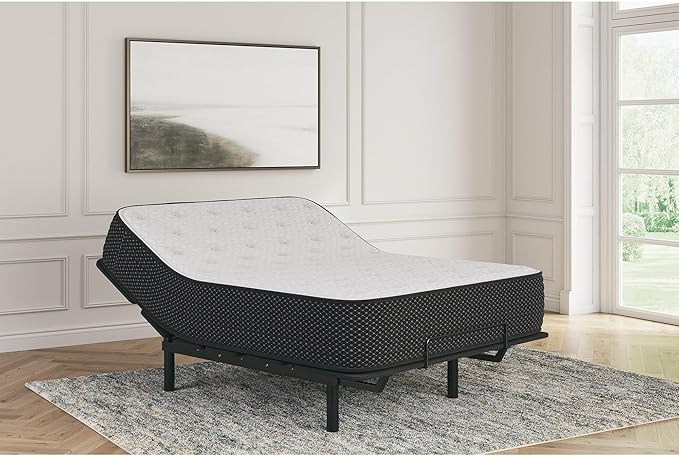 Signature Design by Ashley Limited Edition Plush 12 Inch Hybrid Mattress with Gel Memory Foam and Edge Support for Cool Sleep and Pressure Relief, Queen, Fiberglass Free, Mattress In A Box