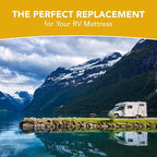 DynastyMattress RV Short King Mattress 8-Inch CoolBreeze Medium-FirmGel Memory-Foam Mattress for RV Bed, Camper, Pop Up and Trailer