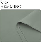 NICETOWN Window Curtain Panels, Thermal Insulated Solid Grommet Blackout Draperies/Drapes for Basement (Greyish Green, 1 Pair, 34 by 54-inch)