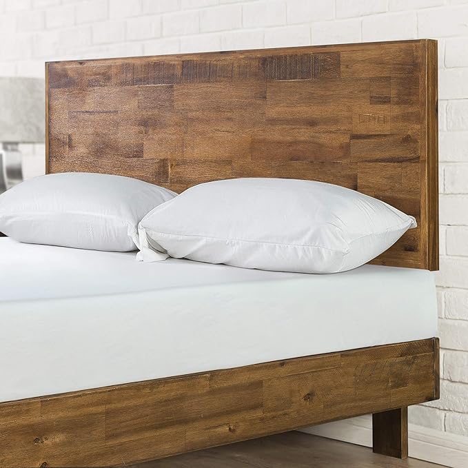ZINUS Tricia Wood Platform Bed Frame with Adjustable Headboard / Wood Slat Support with No Box Spring Needed / Easy Assembly, Full
