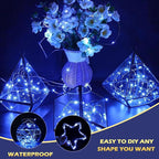 Ehome Fairy Lights, USB Operated Fairy Light Plug in 33ft 100 Led Waterproof String Lights Copper Wire Decorative String Light for Bedroom Indoor Christmas Wedding Party Patio Window (Blue)