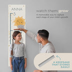 Prints Next Day – Custom Weather-Themed Growth Chart – 12" x 43.5" Wall Height Chart for Kids – Personalized with Name – Toddler Room Decor – Birthday – PVC-Free – Printed in USA