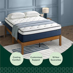ZINUS 14 Inch Cooling Comfort Support Hybrid Mattress [New Version], Queen, Fiberglass Free, Medium Plush, Cooling Motion Isolation, Certified Safe Foams & Fabric, Mattress in A Box