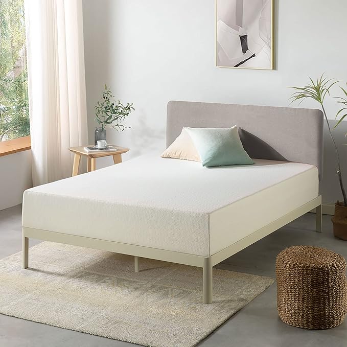 Best Price Mattress 10 inch Queen Mattress Bed-In-A-Box, Green Tea Memory Foam , White