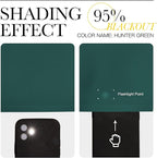 NICETOWN Thermal Insulated Solid Grommet Blackout Curtains/Drapes/Panels for Dining Room (Hunter Green, 1 Pair, 42 by 63-Inch)