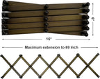 SKOLOO Hat Rack for Wall with 17 Hooks, Solid Wooden, Modern, Expandable Coat Rack Wall Mount for Coats, Hats, Bags, Baseball Caps, Dark Walnut Color