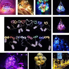 YJFWAL 18 Pack Fairy String Lights(Batteries Included) 10.2FT 30LEDs Waterproof Copper Wire Firefly Light Mini Starry Moon Lights for DIY Wedding Party Mason Jars Christmas Tree Gift Deco (7 Colors)