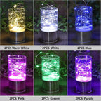HXWEIYE 12 Pack 7ft 20LED Multicolor Fairy Lights Battery Operated for DIY Wedding Gifts Christmas Party Decor