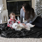 Bedsure GentleSoft Fleece Throw Blanket for Couch Black - Lightweight Plush Fuzzy Cozy Soft Halloween Blankets and Throws for Sofa, 50x60 inches