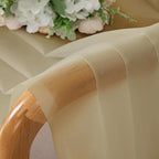 OWENIE Gold Sheer Curtains, 63 Inch Length 2 Panels Set, Soft Voile Drapes for Living Room, Bedroom, Rod Pocket, 2pcs, Each 42" W x 63" L