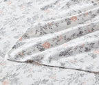 Laura Ashley - Flannel Sheets King Size, Anti-Pilling & Wrinkle Resistant Cotton, Touchably Soft for All-Season Comfort - Bed Sheets with Matching Pillowcases & Fitted Sheet (Rosalie Grey)
