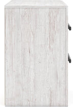 Signature Design by Ashley Cayboni Vintage 2 Drawer Nightstand with Safety Stop for Bedroom, 24.37" Tall, White