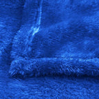 Exclusivo Mezcla Plush Fuzzy Fleece Throw Blanket, Super Soft, Fluffy and Warm Blankets for Couch, Bed, All Season Use (40x50 Inches, Cobalt Blue)