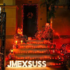 JMEXSUSS 2 Pack Orange Rope Lights Battery Operated Halloween Lights Outdoor Waterproof, Each 33 ft 100 LED Battery String Lights with Remote, Orange Light for Balcony Garden Halloween Decor