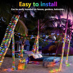 KNONEW 328FT 1000LED Rope Lights for Outside,Outdoor String Lights Waterproof 8 Modes Clear Tube Light for Indoor,Bedroom,Wedding,Garden,Patio,Christmas,Tree,Rv,Holiday Decoration(Multicolor)
