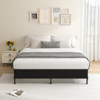 MAF Queen Box Spring 10 Inch High Profile Box Spring for Queen Bed, Queen Size Bed Base 3500 lbs Black Heavy Duty Metal Mattress Foundation with Easy Clean Cover, Easy Assembly