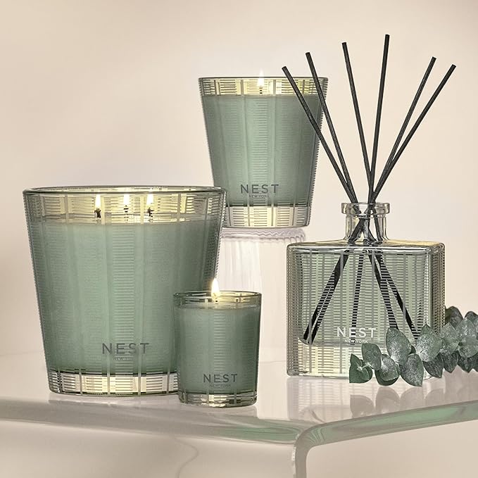 NEST New York Reed Diffuser Liquid Refill, Wild Mint & Eucalyptus - 5.9 fl oz - Fragrance for Up to 90 Days - Flame Free