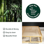 ZINUS Edgar 8 Inch Bamboo Box Spring, Mattress Foundation, Sturdy Bamboo Structure, Low Profile, Easy Assembly, Full