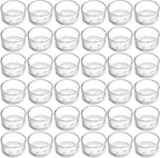 ZEAYEA Set of 36 Glass Tealight Candle Holder, Small Clear Votive Candle Holders for Weddings, Parties, Table Centerpieces, Dinner, Home Decoration, Candle Mould