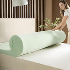 ZINUS 4 Inch Green Tea Memory Foam Mattress Topper, Smaller, More Convenient WonderBox Packaging, Pressure-Relieving Layers, CertiPUR-US Certified, King