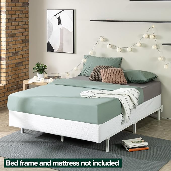 ZINUS 9 Inch California King Metal Smart Box Spring with Quick Assembly, Mattress Foundation, Strong Metal Frame, Easy Assembly