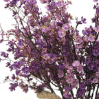 JAKY-Global Babys Breath Fabric Cloth Artificial Flowers 12 Bundle European Fake Silk Plants Farmhouse Decor Wedding Party Decoration Bouquets Real Touch DIY Home Garden (Autumn Purple-12pcs)