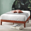 ZINUS Wen Wood Platform Bed Frame, Solid Wood Foundation, Wood Slat Support, No Box Spring Needed, Easy Assembly, Cherry, Full