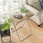 Garden 4 you Portable Folding TV Tray Table TV Dinner Tray with Sturdy MDF,Eating Trays for Living Room with No Assembly Required 15 x 18.9 x 26in (3D,1PC)