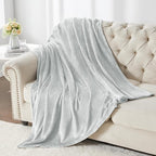 BEDELITE Fleece Blanket Twin Size Dove Gray Throw Blankets for Couch & Bed, 300GSM Luxury Plush Cozy Fuzzy Blanket 60x80 inches, Super Soft Warm Lightweight Throw Blanket for Travel Camping